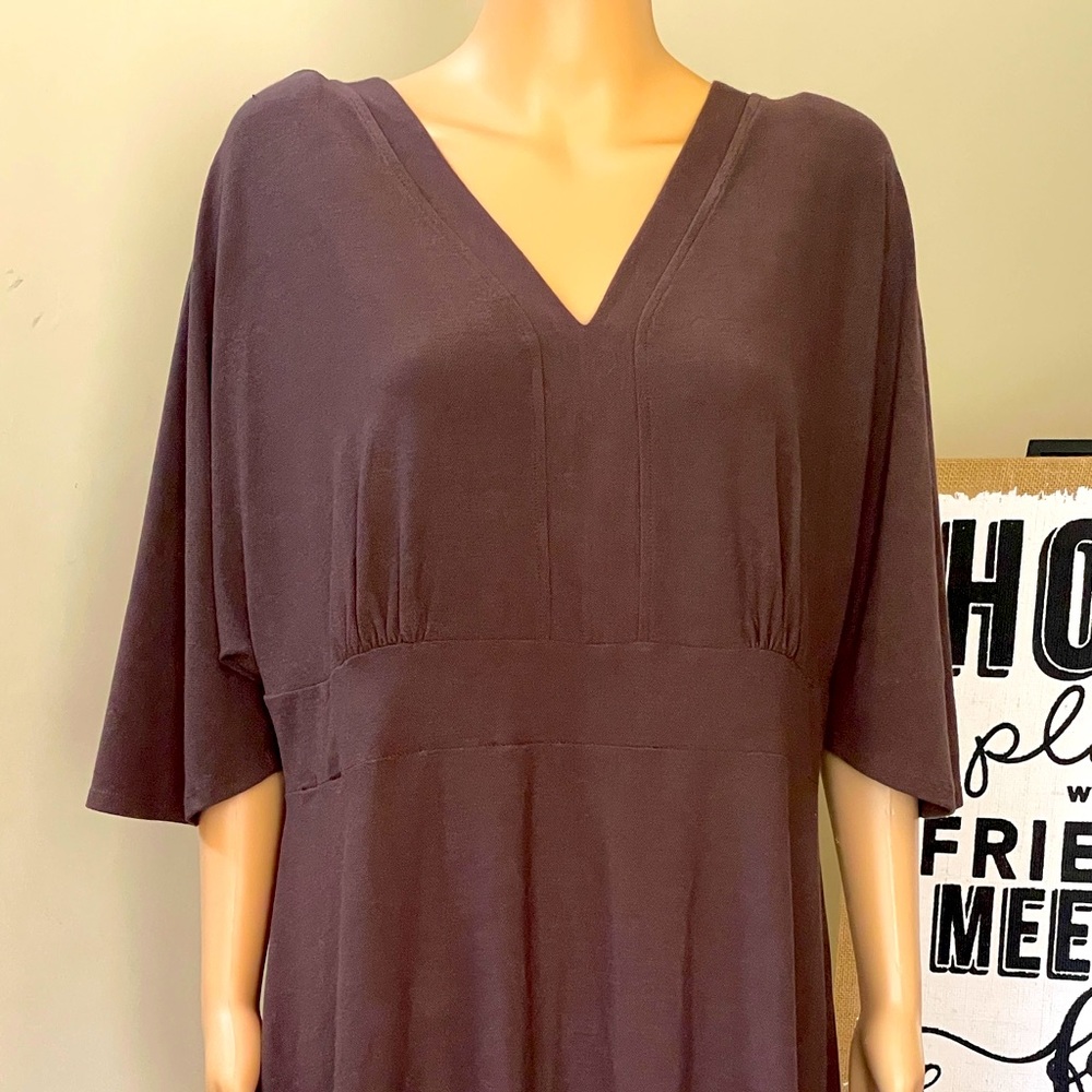 NWT Plus Size Brown Knee Length Dress  SIZE: 18/20